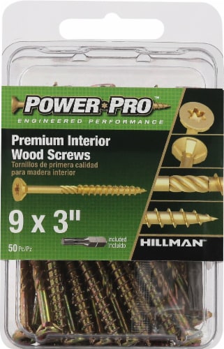 Hillman™ Power Pro™ Premium Interior Wood Screws Perspective: front