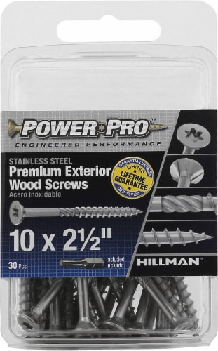 Hillman™ Power Pro™ Premium Exterior Wood Screws Perspective: front