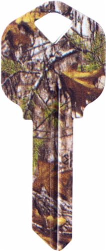 Realtree Camo Key Blank Perspective: front