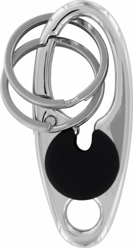 Hillman Multi-Tool Key Clip Key Chain - Silver/Black Perspective: front