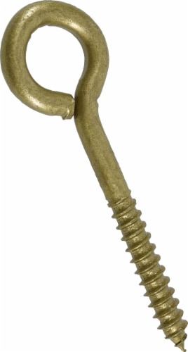Hillman Durasteel Lag Thread Screw Eye - Gold Perspective: front