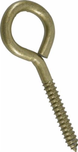 Hillman Durasteel Lag Thread Screw Eye - Gold Perspective: front