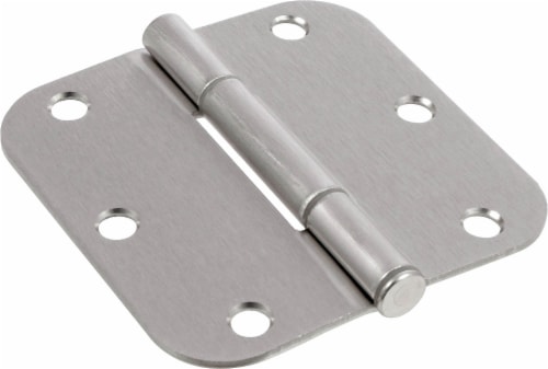 Hillman Squeak-Proof Door Hinges - 3 pc - Satin Nickel Perspective: front