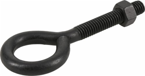 Hillman Hardware Essentials Eye Bolt with Hex Nut - Black Perspective: front