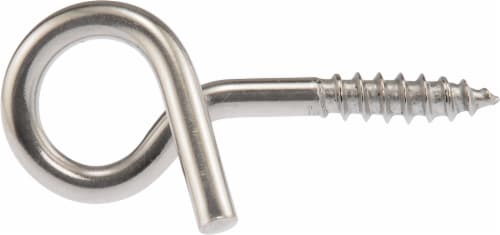 Hillman Weather Resistant Outdoor Hanging Hook - Silver Perspective: front