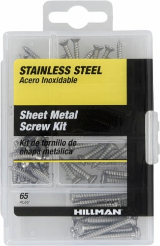 Hillman Stainless Steel Sheet Metal Screw Kit Perspective: front
