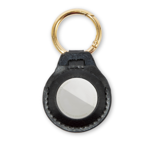 Hillman Sanitas Leather Airtag Holder Perspective: front