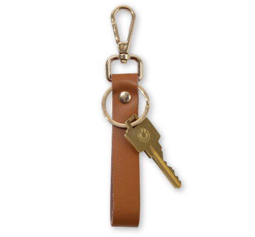 Hillman Sanitas Leather Strap Key Chain Perspective: front
