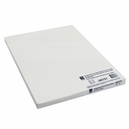 Plain Paper Copier Transparency Film, Clear, 8 1/2 x 11, 50 Sheets Perspective: front