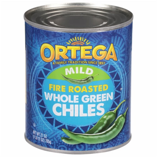 Ortega Whole Mild Fire Roasted Green Chiles, Kosher Perspective: front