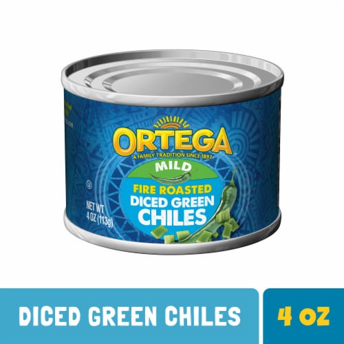 Ortega Fire Roasted Mild Diced Green Chiles - Kosher Perspective: front