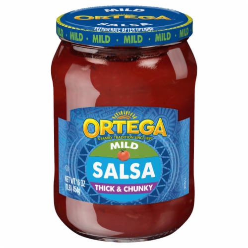 Ortega Mild Thick & Chunky Salsa Perspective: front