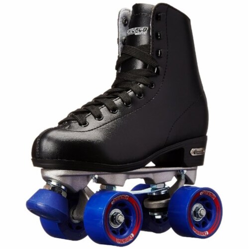Chicago Skates CRS805-08 Mens Leather Rink Skate- Size 8 - Black Perspective: front