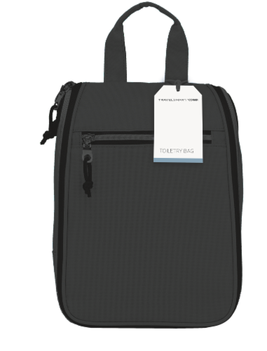 Travel Smart Hanging Toiletry Bag - Black Perspective: front