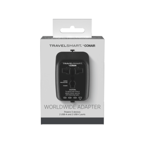 Conair TravelSmart® USB-C All in One Adaptor Perspective: front