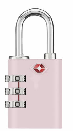 Travel Smart Pink Combo Lock Perspective: front