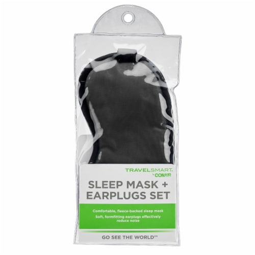 Travel Smart Fleece Eye Mask Perspective: front