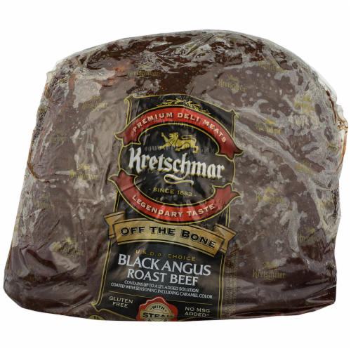 Kretschmar® Off The Bone Black Angus Roast Beef Fresh Sliced Deli Meat Perspective: front