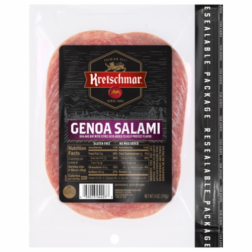 Kretschmar Presliced Genoa Salami Perspective: front
