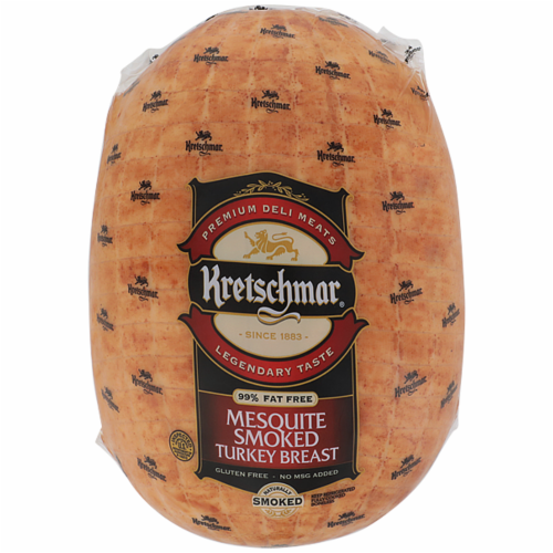 Kretschmar Mesquite Smoked Turkey Breast Fresh Sliced Deli Meat, 8 Lb
