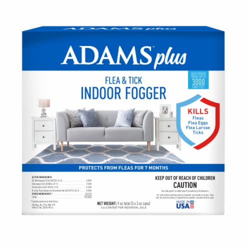 Adams Plus Flea & Tick Indoor Fogger Perspective: front