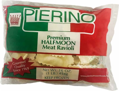 Pierino Premium Halfmoon Meat Ravioli Perspective: front