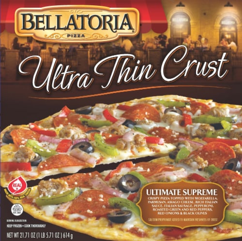 Bellatoria Ultimate Supreme Ultra Thin Crust Frozen Pizza