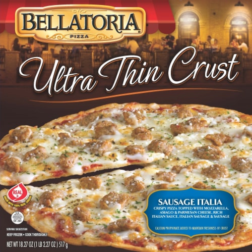 Bellatoria® Sausage Italia Ultra Thin Crust Frozen Pizza Perspective: front