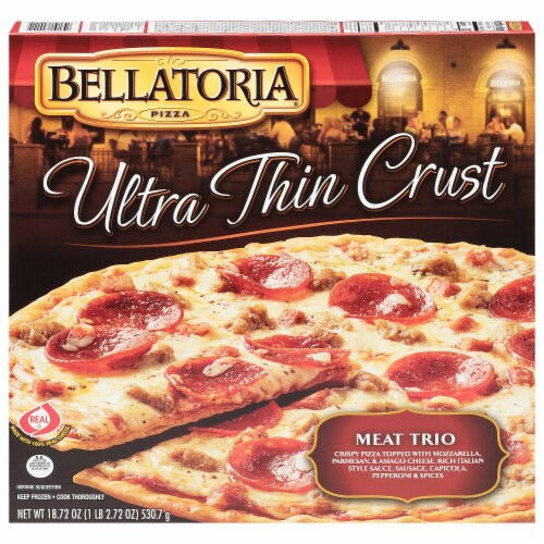 Bellatoria® Ultra Thin Crust Meat Trio Perspective: front