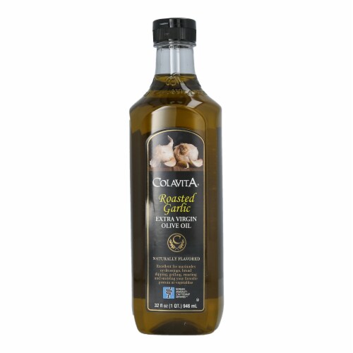 Colavita Roasted Garlic Extra Virgin Olive Oil Perspective: front