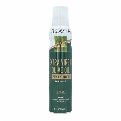 Colavita® Premium Selection Extra Virgin Olive Oil Spray Can Perspective: front