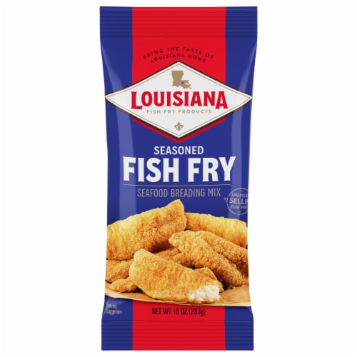 Louisiana Seasoned Crispy Fish Fry Seafood Breading Mix, 10 oz - Fry's Food  Stores