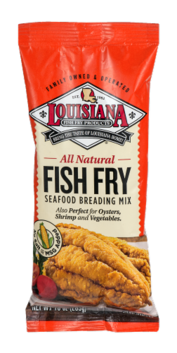 Louisiana All Natural Fish Fry Seafood Breading Mix Perspective: front