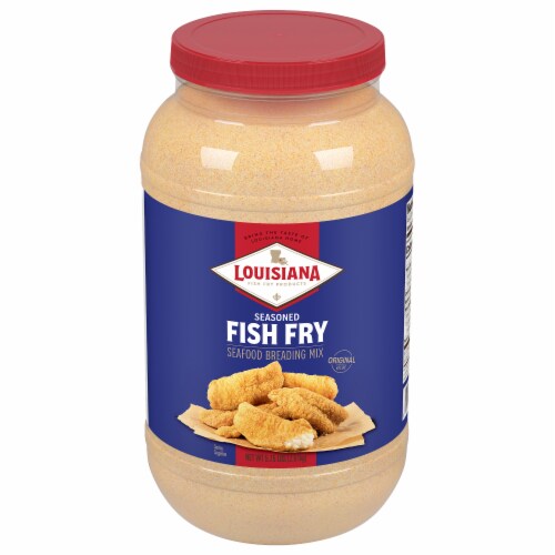 Louisiana Seasoned Crispy Fish Fry Breading Mix Perspective: front