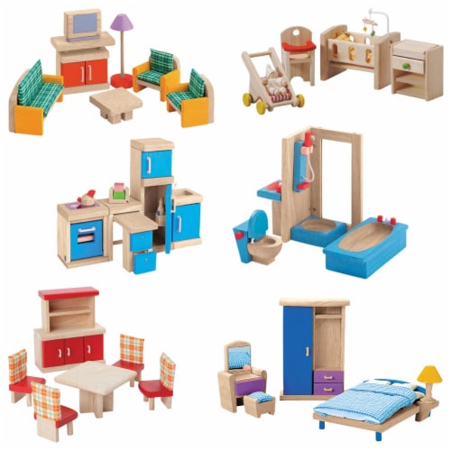 Plan toys Wooden Dollhouse Furniture, 1 - City Market