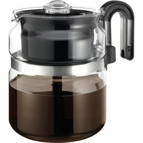 Medelco 8 Cup Glass Stovetop Coffee Percolator 1-PK008-BL-4, 1