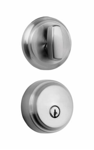 Brinks Push Pull Rotate Satin Nickel Steel Deadbolt