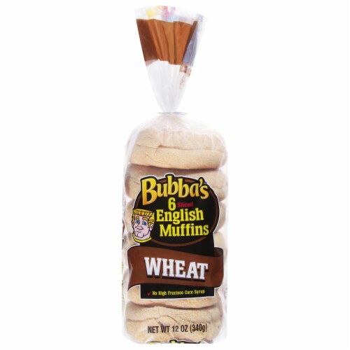 Bubba's™ Wheat English Muffins Perspective: front