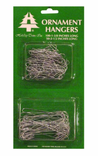 Holiday Trims Silver Ornament Hooks Miscellaneous Indoor Christmas Decor - Total Qty: 36; Perspective: front