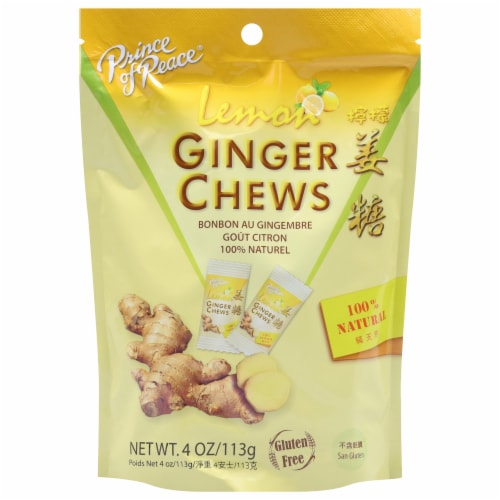 Prince Of Peace - Chews Ginger Lemon - 1 Each - 4 OZ - Pack of 3 Perspective: front