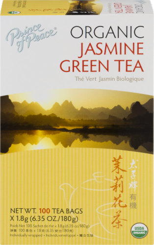 Prince of Peace Organic Jasmine Green Tea Perspective: front