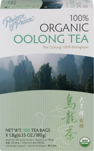 Prince of Peace® 100% Organic Oolong Tea Bags Perspective: front
