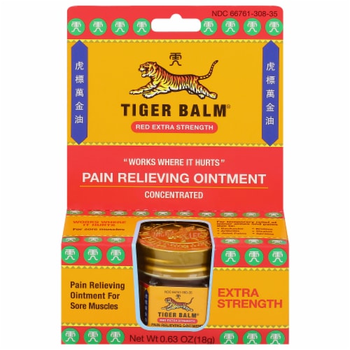 Tiger Balm Extra Strength Ointment Perspective: front
