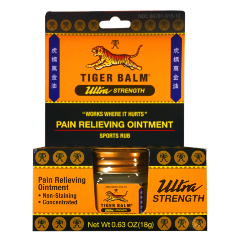 Tiger Balm Ultra Strength Sports Rub Pain Relieving Ointment Perspective: front