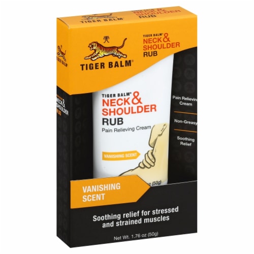Tiger Balm® Neck and Shoulder Rub Pain Relieving Cream Perspective: front