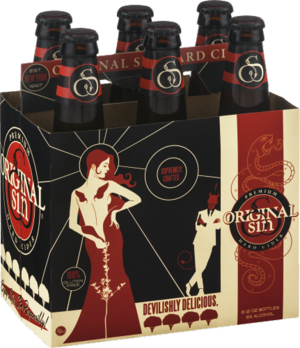 Original Sin Devilishly Delicious Hard Cider Perspective: front