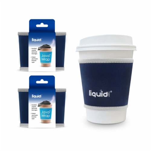 Grand Fusion Reusable Neoprene Coffee Cup Sleeve. Java-Wrap Small - 3 Pack  Set (Dark Blue), Each - Foods Co.