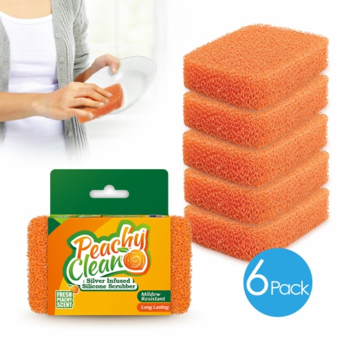 Grand Fusion Peachy Clean Sponge 6pk, each - Kroger