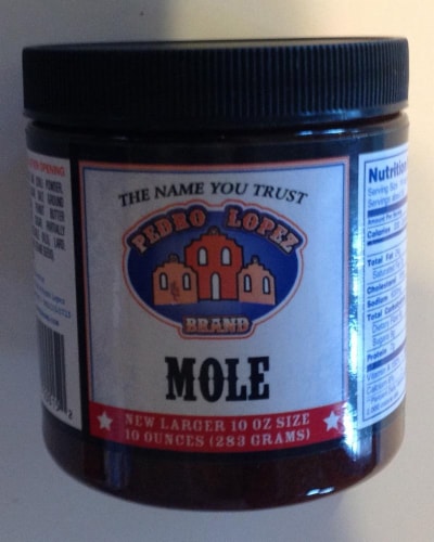 Pedro Lopez Brand Mole Perspective: front