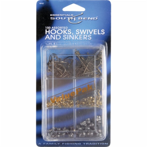South Bend® Assorted Hook Swivel & Sinker Kit Perspective: front